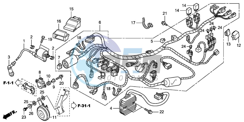 WIRE HARNESS (CBR125RW7)