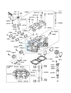 W800 EJ800ABS GB XX (EU ME A(FRICA) drawing Cylinder Head