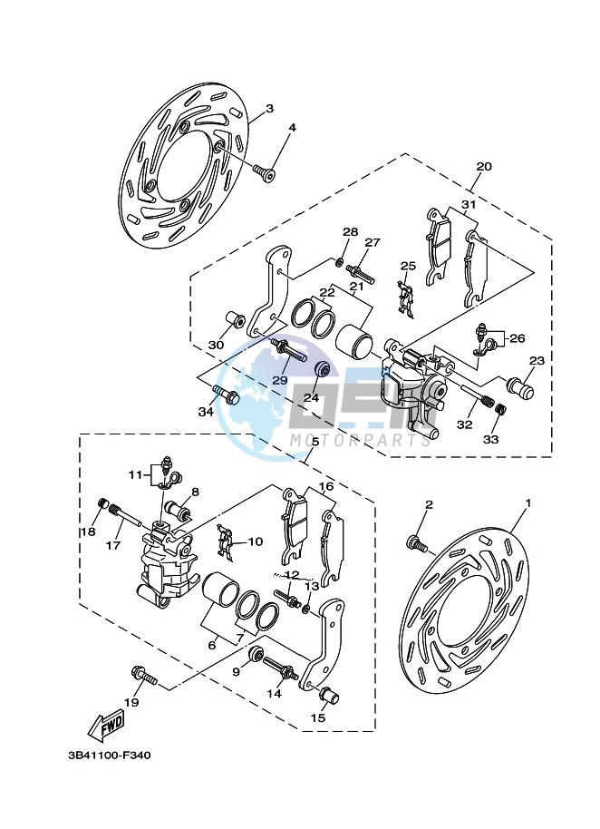 FRONT BRAKE CALIPER