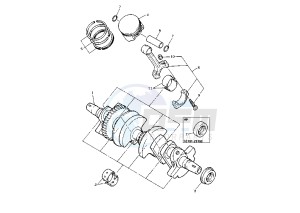 FZR R 600 drawing CRANKSHAFT PISTON