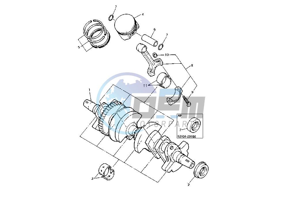 CRANKSHAFT PISTON