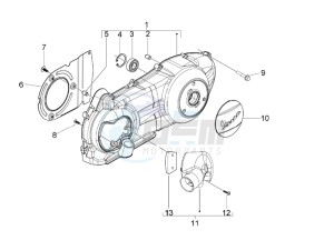 Granturismo 200 L drawing Crankcase cover and cooling