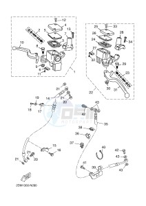 YPR125R XMAX 125 EVOLIS 125 (2DM3 2DM3) drawing FRONT MASTER CYLINDER