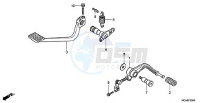 GL1800A NZ - (NZ) drawing PEDAL