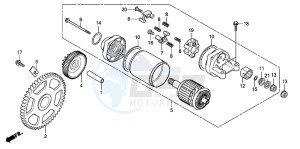 SH300A drawing STARTING MOTOR