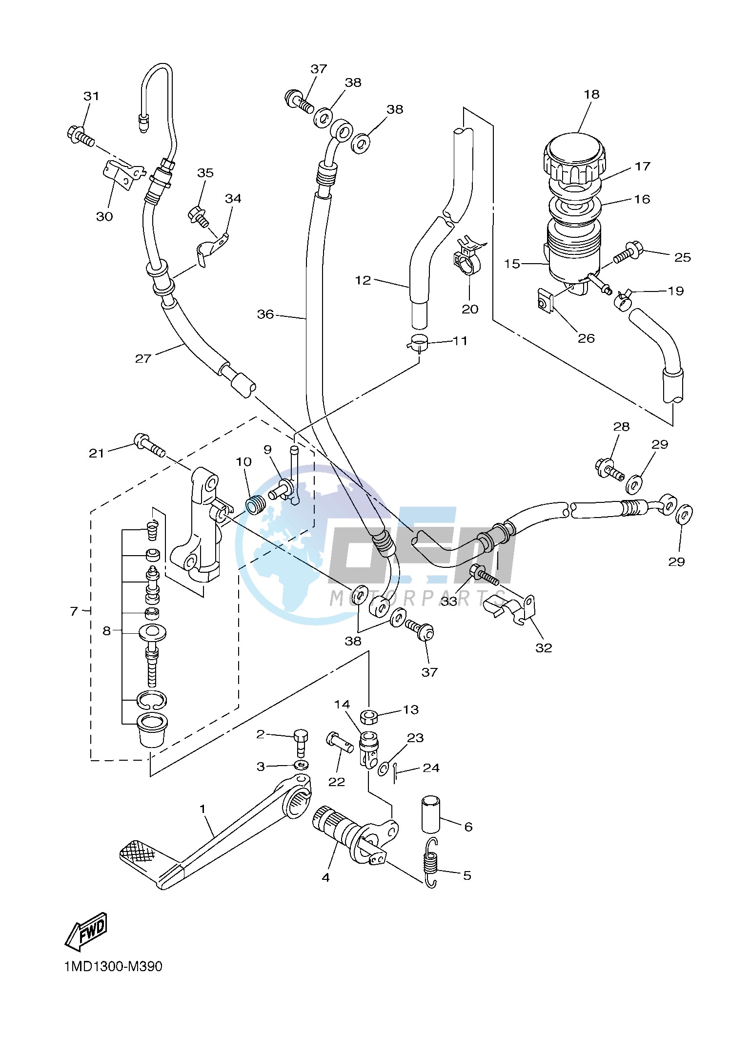 REAR MASTER CYLINDER