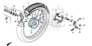 SH75 drawing REAR WHEEL (SH75H/K/M/P/S)