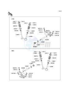 KVF 650 F [BRUTE FORCE 650 4X4I] (F6F-F9F ) F7F drawing VALVE-- S- -