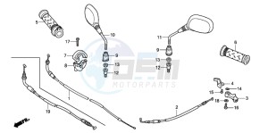 ANF125 drawing CABLE/MIRROR