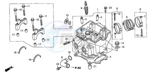 CRF250R drawing CYLINDER HEAD