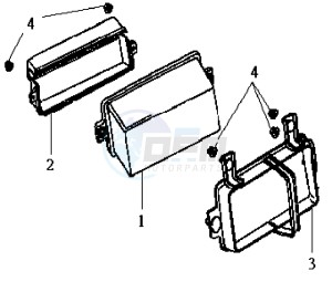 MEGALO 125 drawing BATTERY