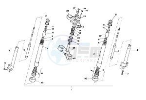 Pegaso 125 GQ drawing Front Fork