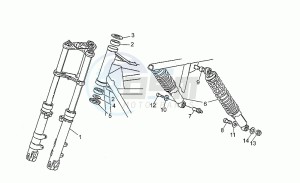 V 35 350 Carabinieri - PA Carabinieri/PA drawing Front/rear shock absorber