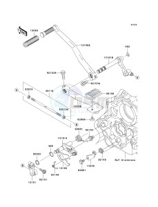 VN 1600 A [VULCAN 1600 CLASSIC] (A6F-A8FA) A7F drawing GEAR CHANGE MECHANISM