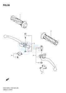 GSX1300R (E3-E28) Hayabusa drawing HANDLE LEVER