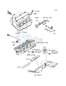 NINJA ZX-6R ZX636-C1H FR GB XX (EU ME A(FRICA) drawing Fuel Injection