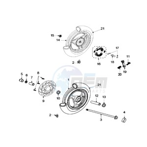 SUM 125 P drawing WHEELS