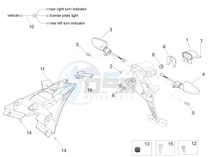 RSV4 1000 Racing Factory L.E. (APAC) (AUS, CP, Ja, MY, NZ, RI, VN) drawing Rear lights