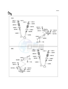 KVF 650 A [PRAIRIE 650 4X4] (A1) [PRAIRIE 650 4X4] drawing VALVE-- S- -