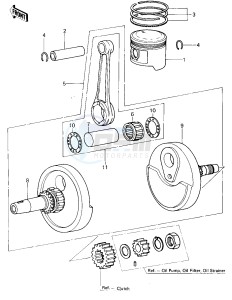 KL 250 A [KLR250] (A3-A4) [KLR250] drawing CRANKSHAFT_PISTON -- 80-81 KL250-A3_A4- -