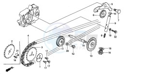 Z50J drawing CAM CHAIN/TENSIONER