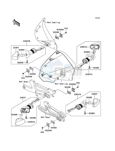 KLE500 KLE500B6F GB XX (EU ME A(FRICA) drawing Turn Signals