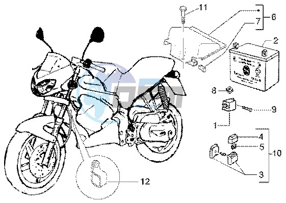 Battery - Remote control switch