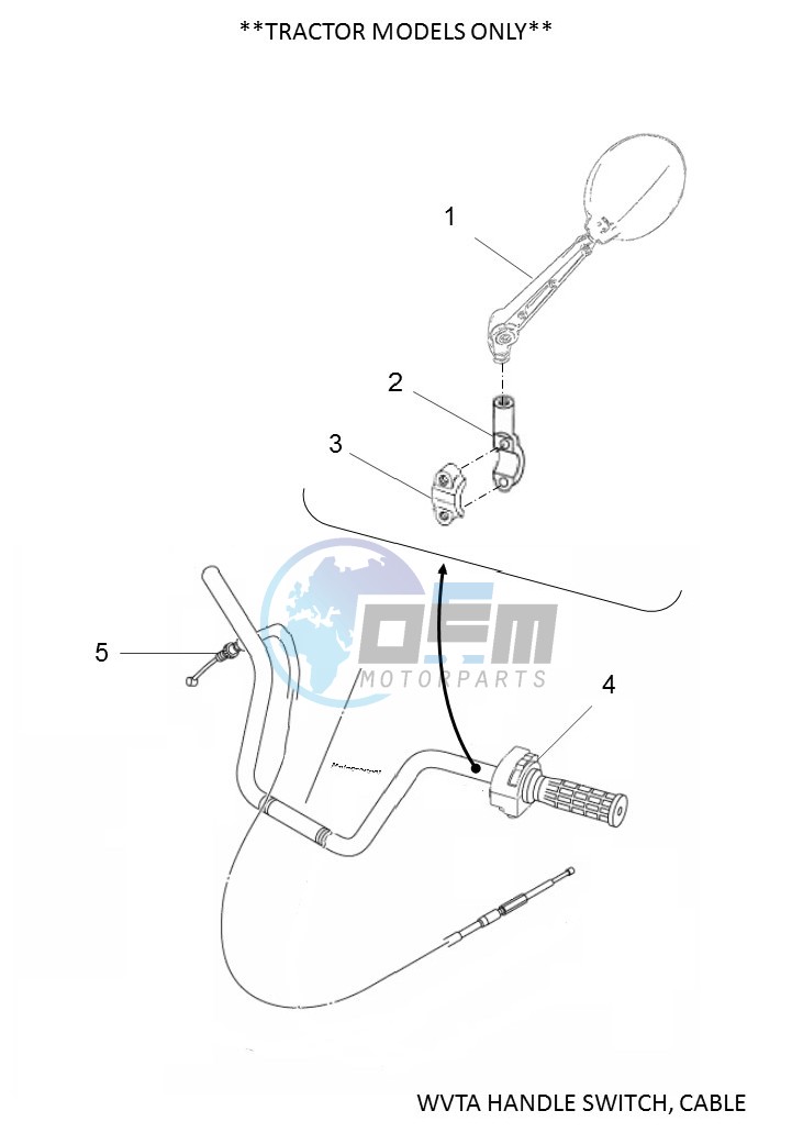 WVTA HANDLE SWITCH, CABLE