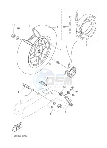 EW50N SLIDER (1S0B 1S0B) drawing REAR WHEEL