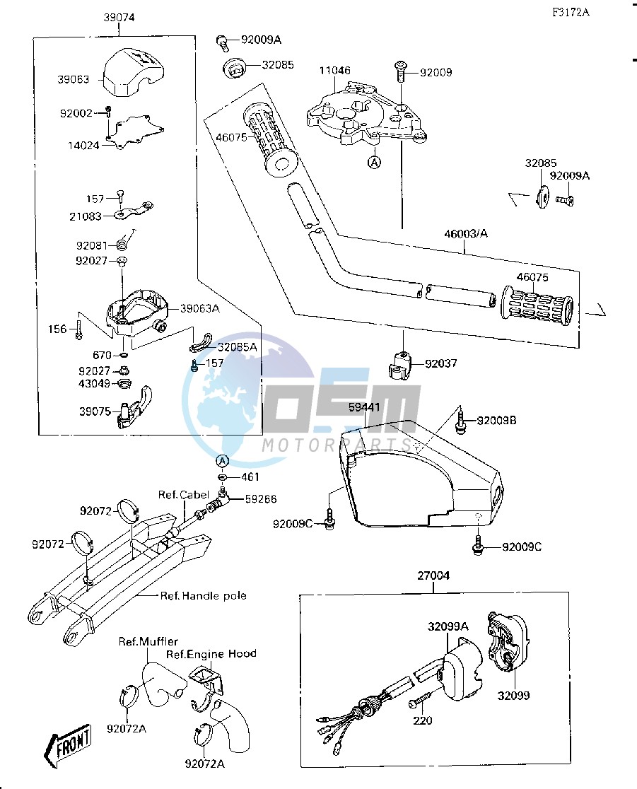 HANDLEBAR-- JS300-A2_A3_A4- -