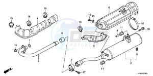 TRX420FEC drawing EXHAUST MUFFLER