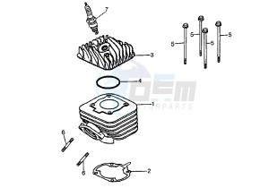 CITY 50 drawing CYLINDER-HEAD