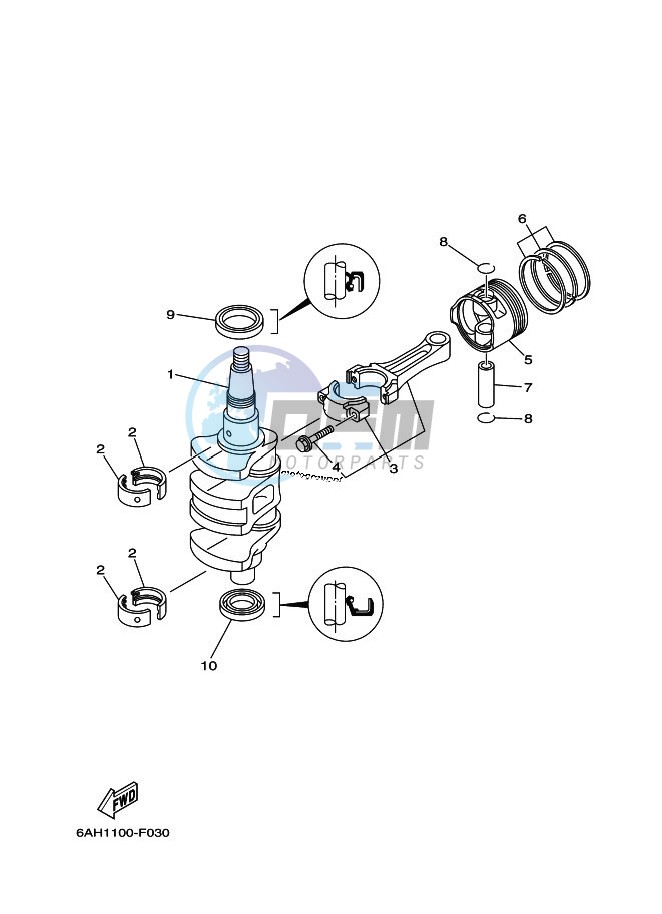 CRANKSHAFT--PISTON