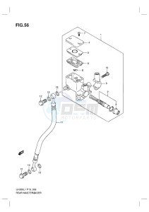 UH200G BURGMAN EU drawing REAR MASTER CYLINDER