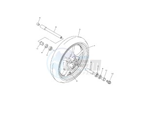 YZF R6 50TH 600 drawing FRONT WHEEL