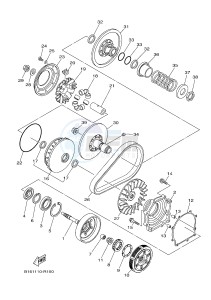 YFM700FWBD YFM70KPAJ KODIAK 700 EPS (B32K) drawing CLUTCH