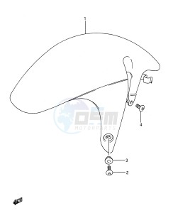 GSX-R1100 (E28) drawing FRONT FENDER