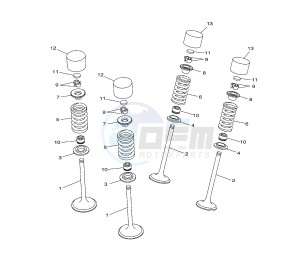 YZ F 450 drawing VALVE