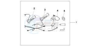 CB600F2 CB600S drawing GRIP HEATER SS/ON-OF