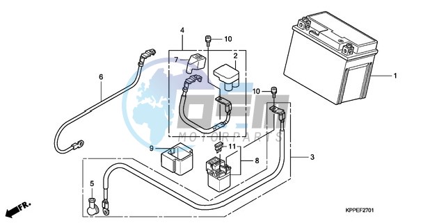 BATTERY (CBR125RW7/RW9/RWA)