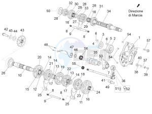 RSV4 1000 RR Racer Pack 2015 drawing Gear box