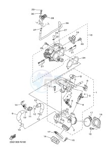 XVS1300CU XVS1300 CUSTOM XVS1300 CUSTOM (2SS6) drawing INTAKE 1