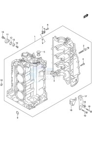 DF 150 drawing Cylinder Block