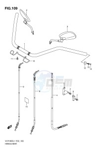 VLR1800 (E2) drawing HANDLEBAR (VLR1800UFL1 E19)