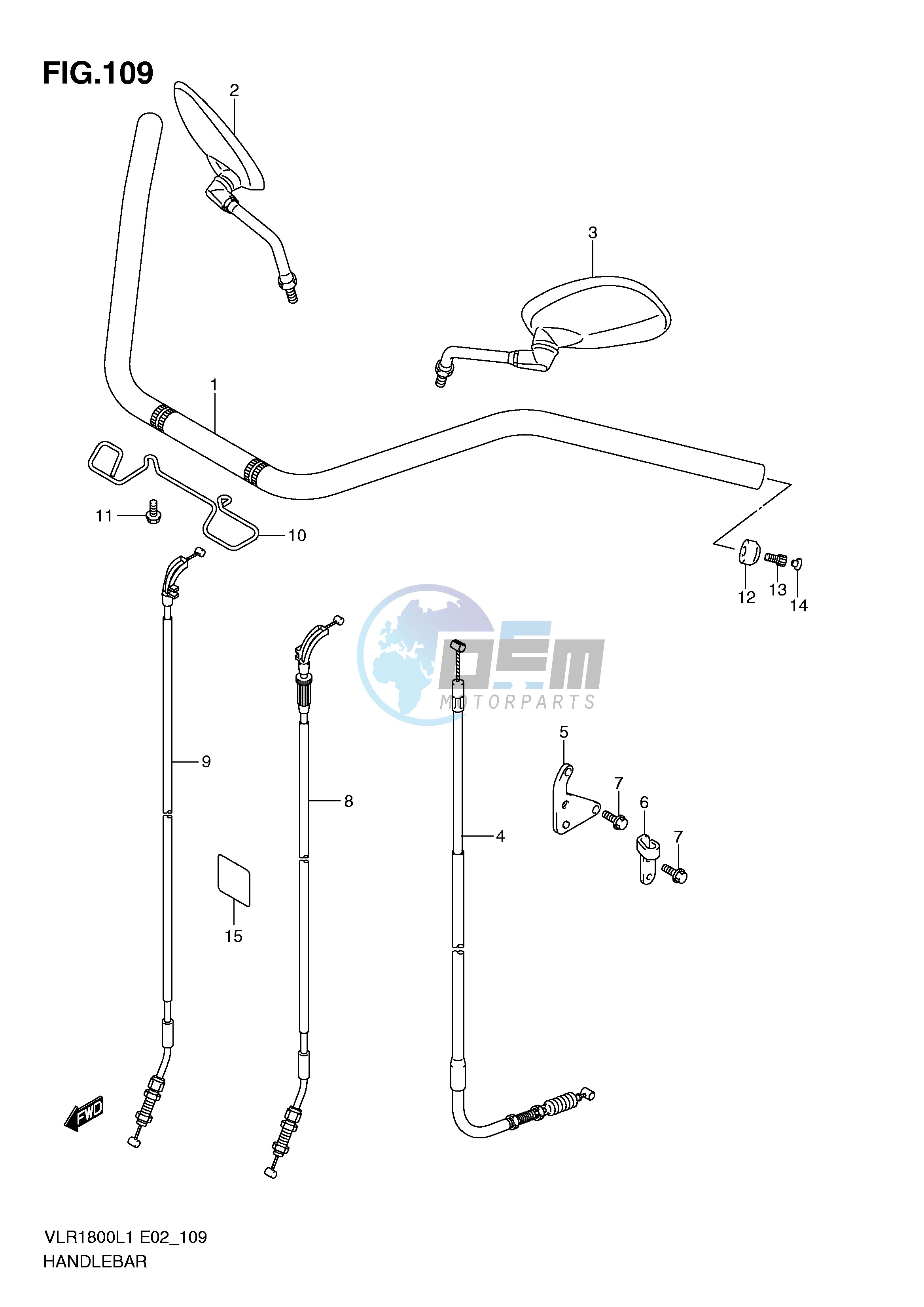 HANDLEBAR (VLR1800UFL1 E19)