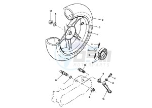 YQ AEROX 100 drawing REAR WHEEL