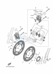 MT-09 SP MTN890D (BAM7) drawing FRONT BRAKE CALIPER