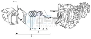 Granturismo 200 L drawing Cylinder - piston - wrist pin unit