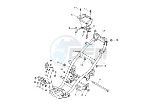 YQ AEROX 50 drawing FRAME