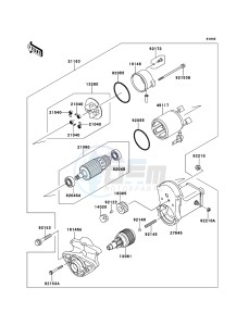 MULE 4010 TRANS 4x4 DIESEL KAF950GCF EU drawing Starter Motor